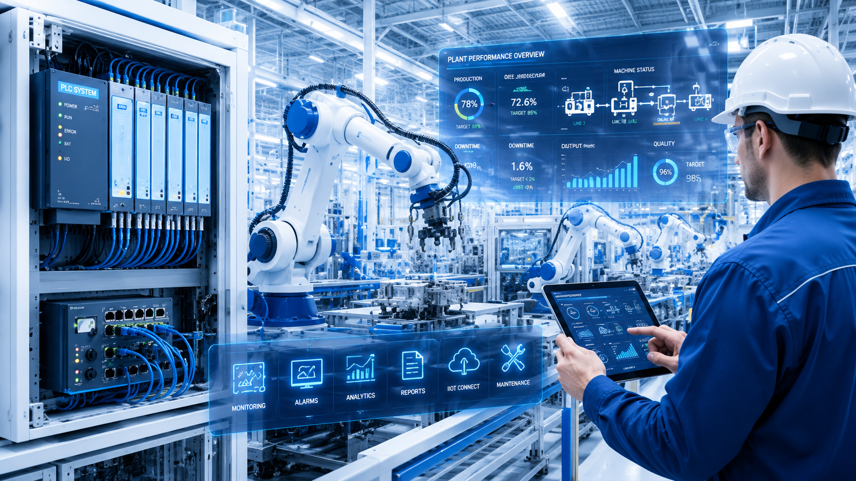 Industrial automation — VFD & servo drives commissioning